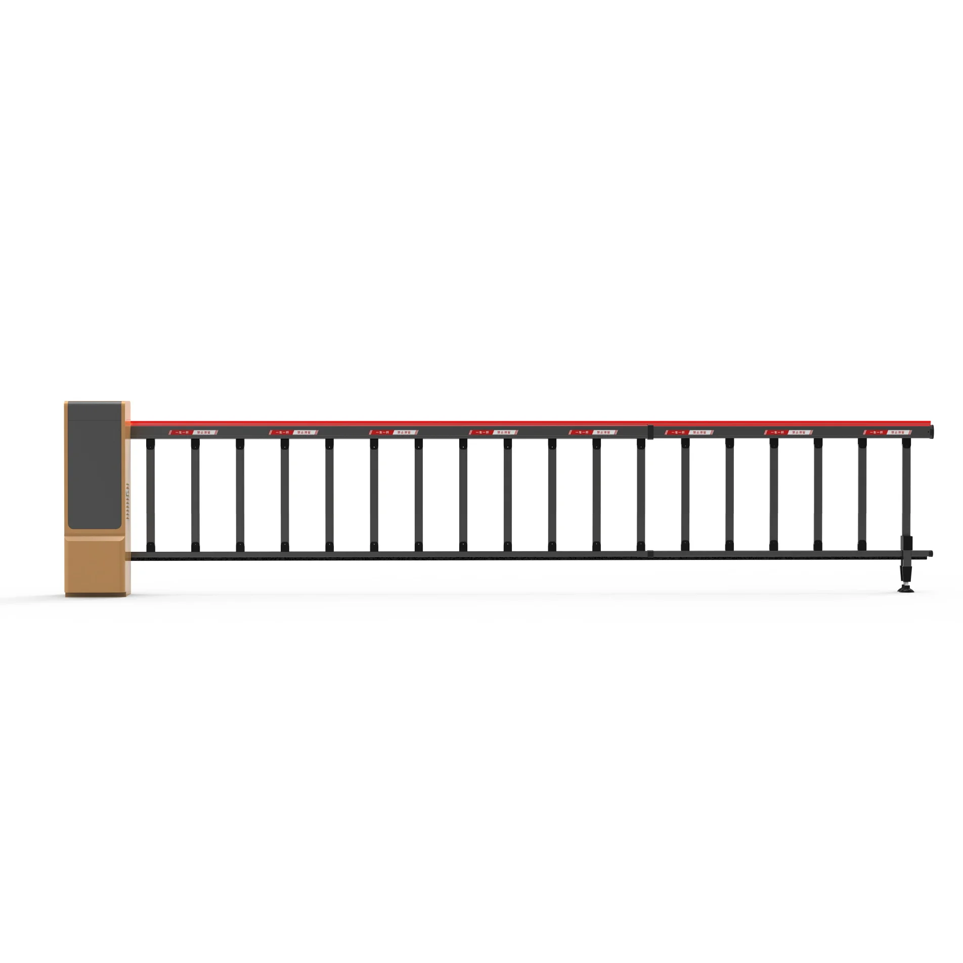 Pedestrian turnstile gates and ANPR parking barriers at a public transit and municipal facility